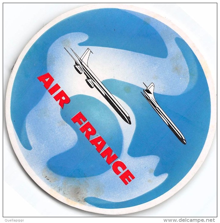 02655 "AIR FRANCE - COMPAGNIA AEREA FRANCESE"  ETIC. ORIG. - LUGGAGE LABEL - Adesivi