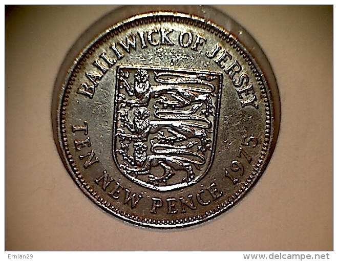 Jersey 10 New Pence 1975 - Jersey