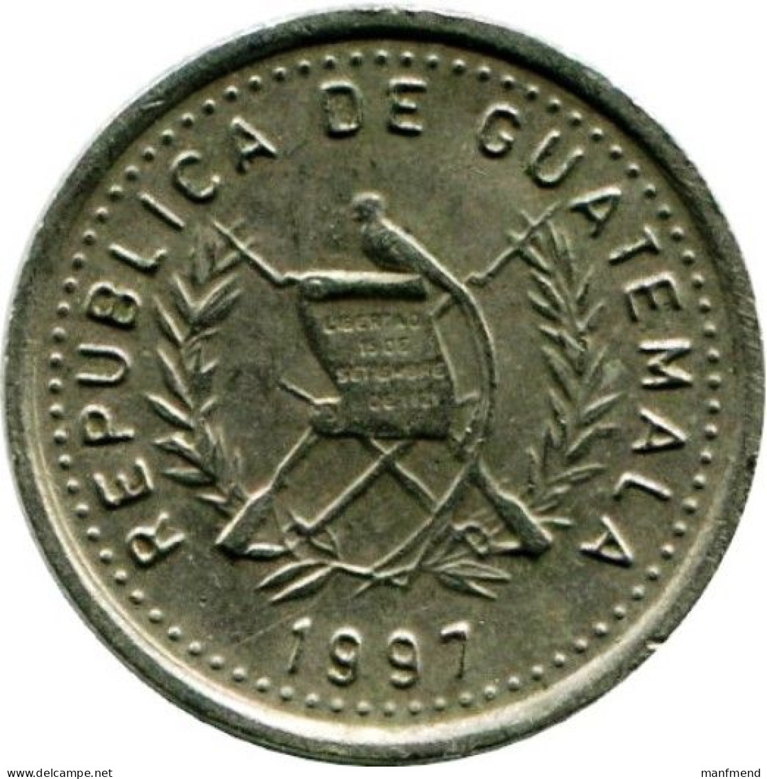 Guatemala - 1997 - KM 276.4 - 5 Centavos - Unc - Guatemala