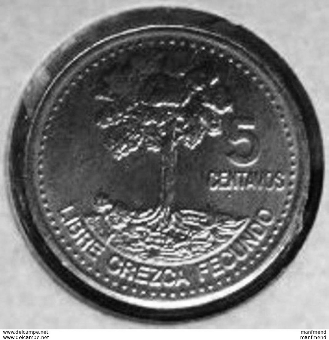 Guatemala - 1998 - KM 276.6 - 5 Centavos - Unc - Guatemala
