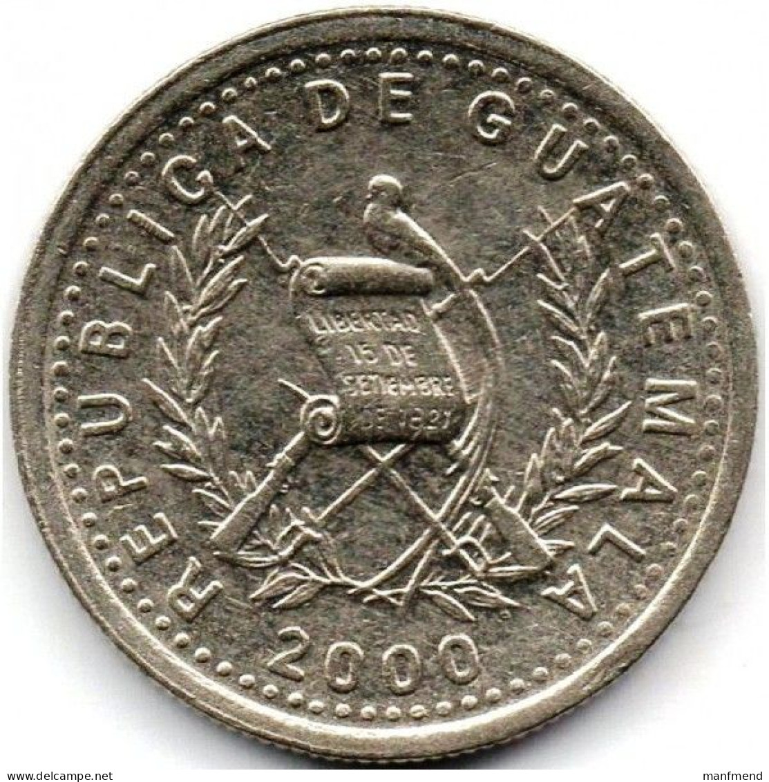 Guatemala - 2000 - KM 276.6 - 5 Centavos - Unc - Guatemala