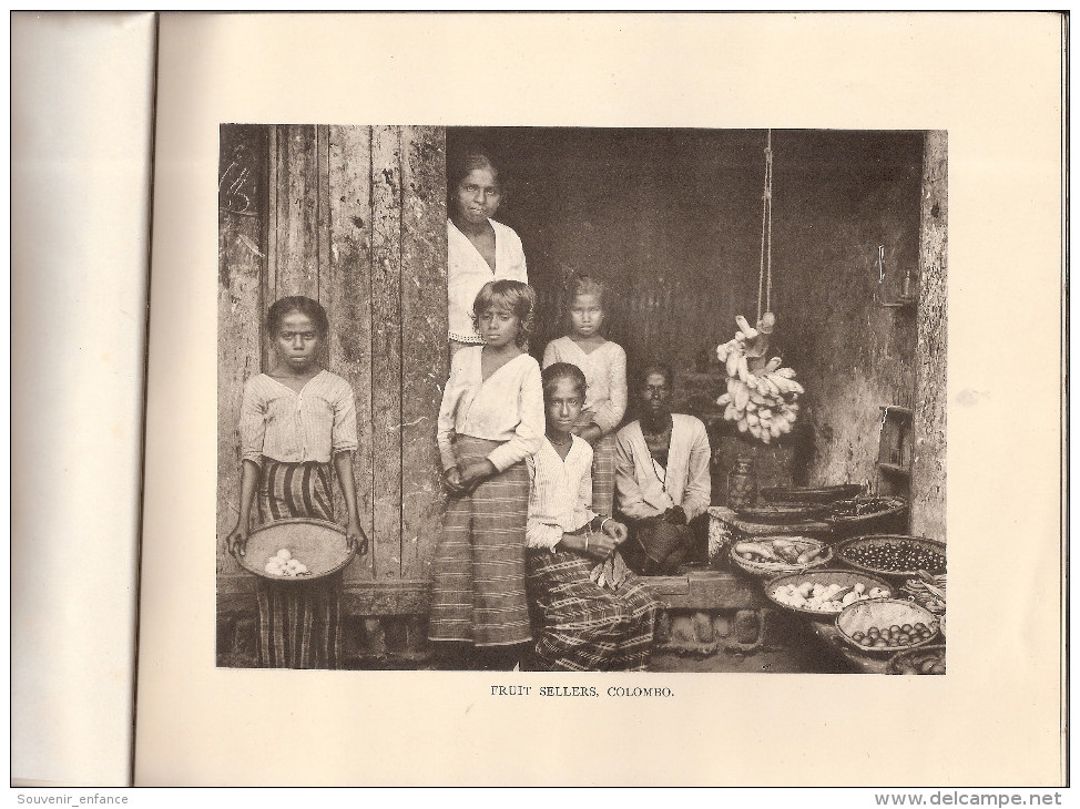 Livret 10 Photographies Souvenir Of  Ceylon N°2 Colombo Apothecaries Sri Lanka  Fruit Sellers Kandy Batticaloa Ratnapura - Photographie