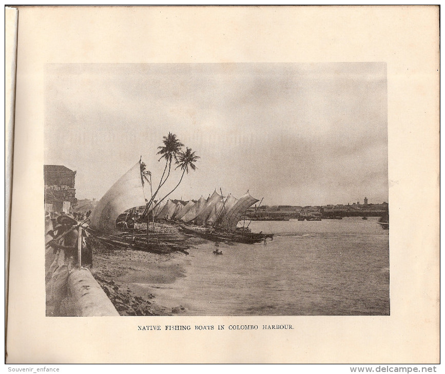 Livret 10 Photographies Souvenir Of  Ceylon N°2 Colombo Apothecaries Sri Lanka  Fruit Sellers Kandy Batticaloa Ratnapura - Fotografia