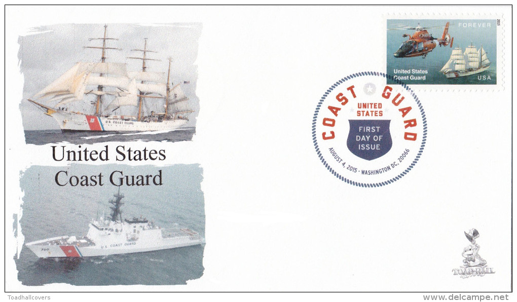 United States Coast Guard FDC With DCP Cancellation, From Toad Hall Covers - 2011-...