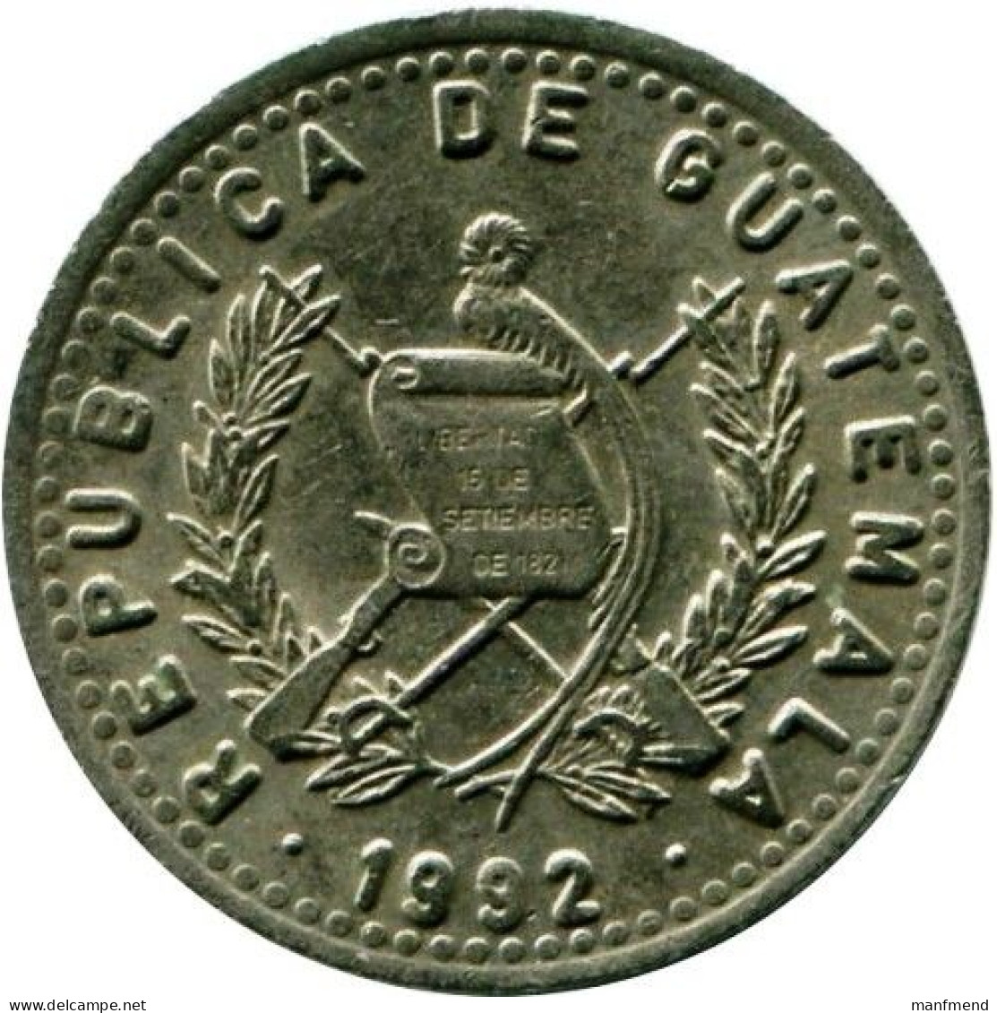 Guatemala - 1992 - KM 277.5 - 10 Centavos - VF - Look Scans - Guatemala