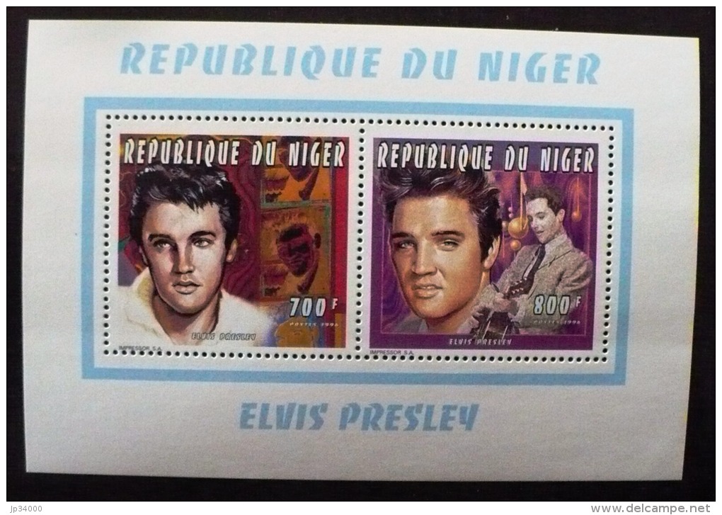 NIGER Elvis Presley,  Musique. BF Collectif Emis En 1996. ** MNH (4) - Elvis Presley