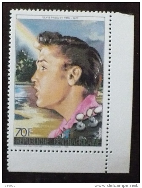 CENTRAFRIQUE ELVIS PRESLEY, Musique, 1 Valeur Emise En 1996  Neuf Sans Charniere MNH - Elvis Presley