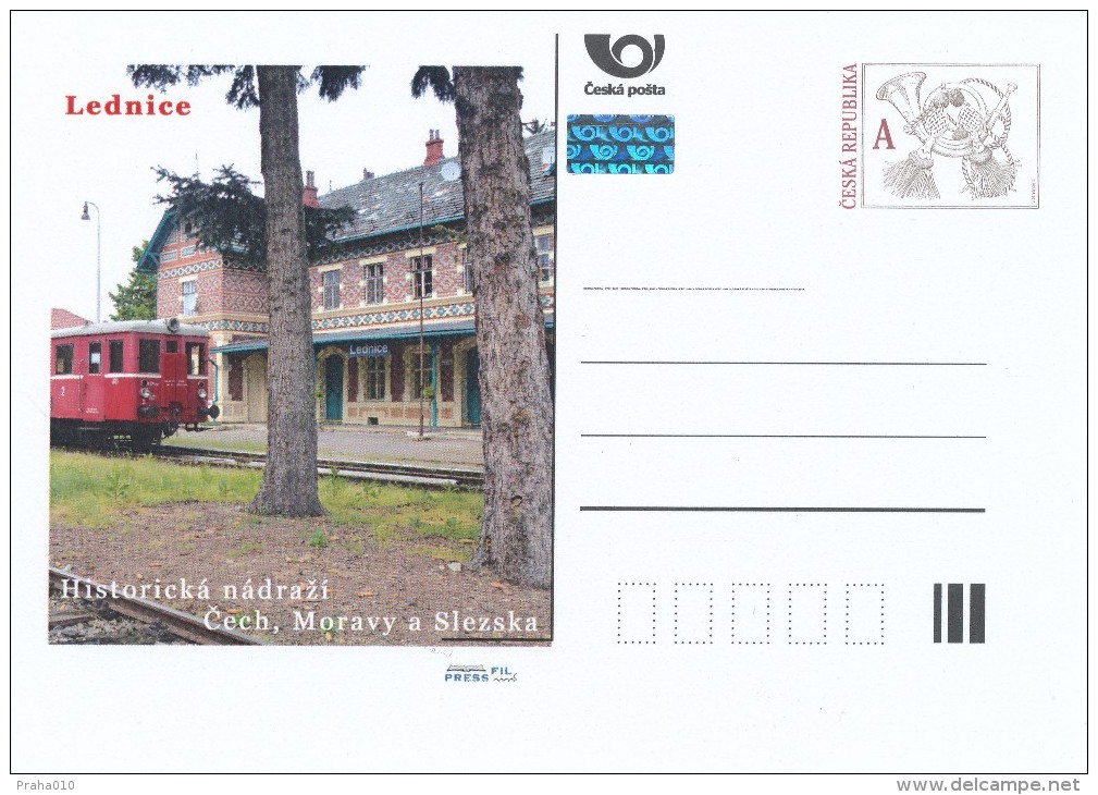 Czech Rep. / Postal Stat. (Pre2015/91) Historic Railway Station In Bohemia, Moravia & Silesia (2 Pieces) 1st Issue 2015 - Factories & Industries