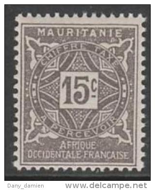 MAURITANIE - YT TAXE 19 AVEC CHARNIERE (1914) - Neufs