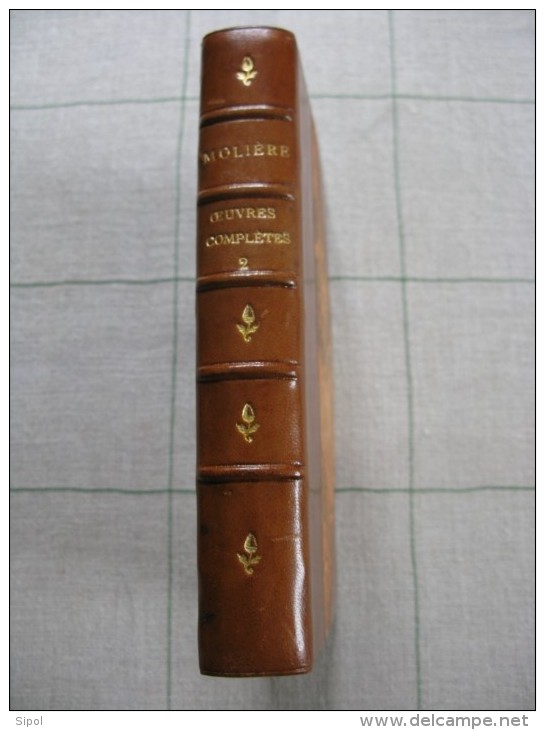 Oeuvres complètes de Molière  3 volumes  Reliés -  Garnier Frères Editeurs Paris Clichés non dans l ordre !!