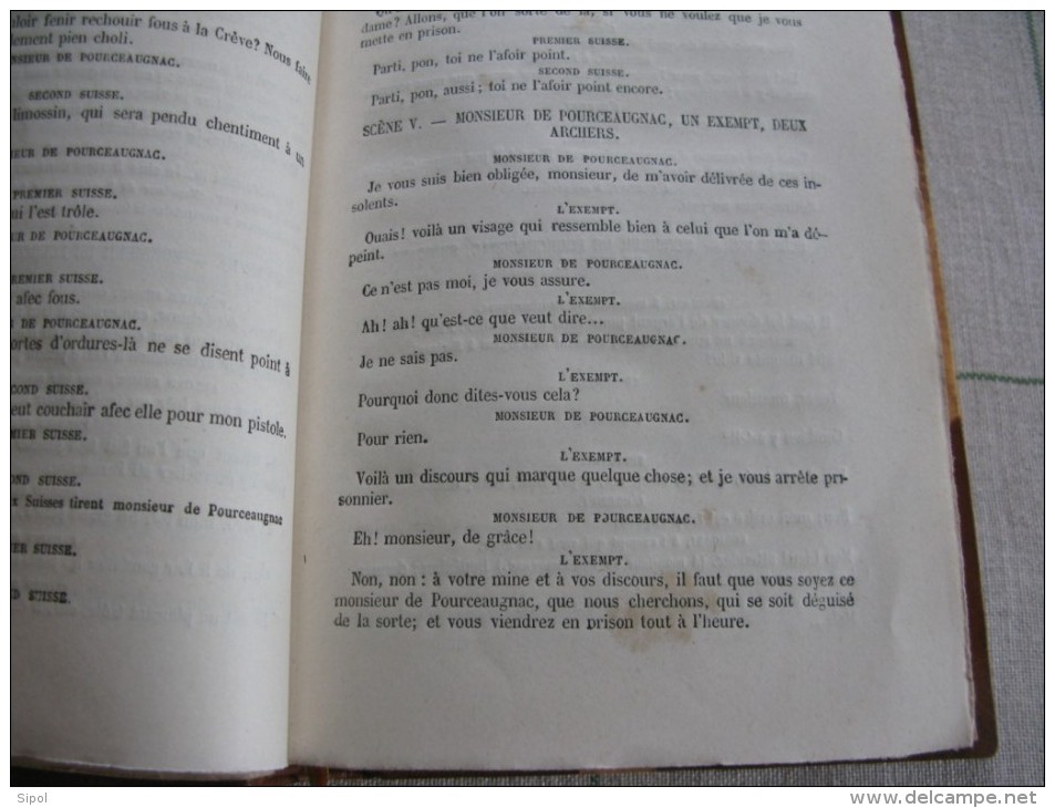 Oeuvres complètes de Molière  3 volumes  Reliés -  Garnier Frères Editeurs Paris Clichés non dans l ordre !!