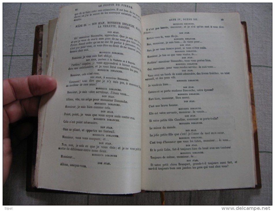 Oeuvres complètes de Molière  3 volumes  Reliés -  Garnier Frères Editeurs Paris Clichés non dans l ordre !!