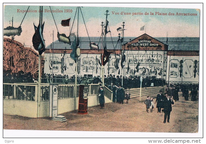 Bruxelles 1910  Vue D'une Partie De La Plaine Des Attractions - Universal Exhibitions