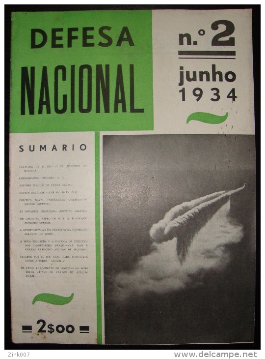 Revista Defesa Nacional De Portugal Nº 2 - Magazine Military - Militaire 1934. - Revues & Journaux