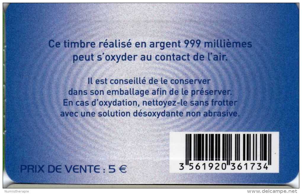 Le Timbre Football EN ARGENT : La Poste Française 2010 : 5,00 € - Neufs