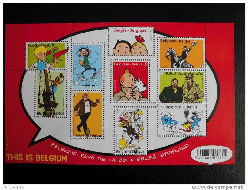 België Belgium 2012 - Stripfiguren (Lucky Luke - Kuifje / Tintin - Smurfen / Schtroumpf / Smurfs - ...) / Comic Strip - Comics