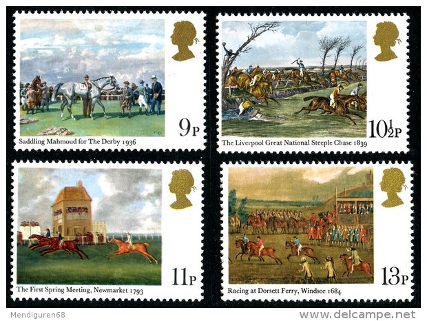 GB 1979 HORSE RACING SET OF 4 SG 1087-90 MI 793-96 SC 863-66 IV 892-95 - Unused Stamps