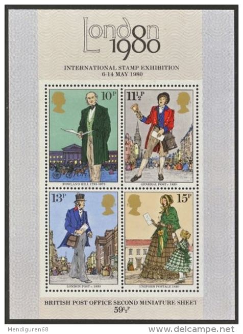 GB 1979 SIR R. HILL MINIATURE SHEET M/S SG MS1099 MI BLOCK2-804-07 SC 874A IV BF2-909 - Volledige & Onvolledige Vellen