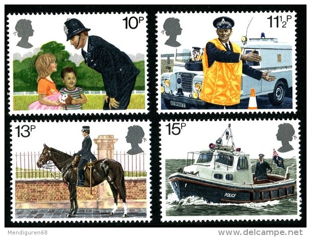 GB 1979 POLICE SET OF 4 SG 1100-03 MI 808-11 SC 875-78 IV 913-16 - Unused Stamps