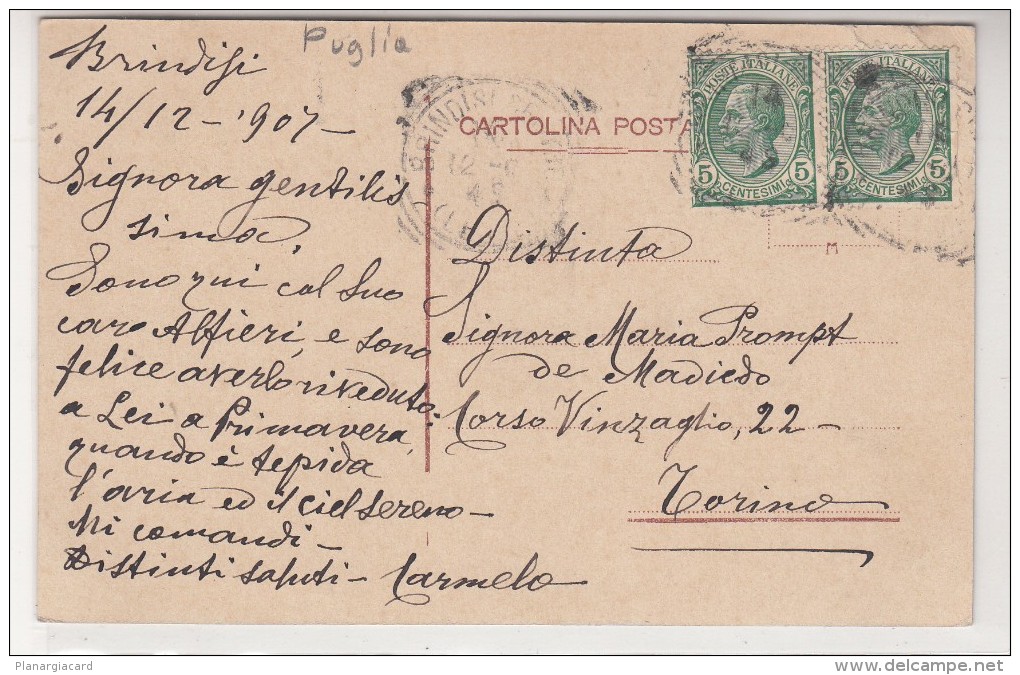 CPA POST CARD ITALY ITALIA   PUGLIA  BRINDISI  CORSO UMBERTO 1 - Brindisi