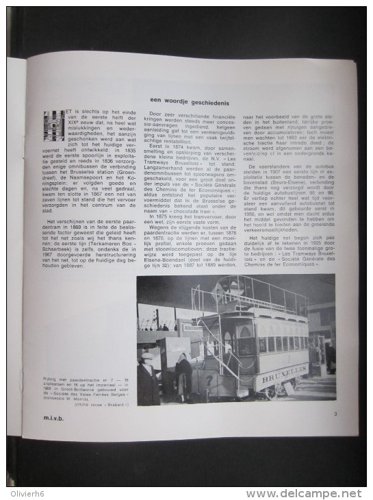 M.I.V.B. - S.T.I.B. (M1531) Een Woordje Geschiedenis (2 Vues) TRAM, Plan Et élévation Tram Série 7000 Et Série 4000 - Spoorweg