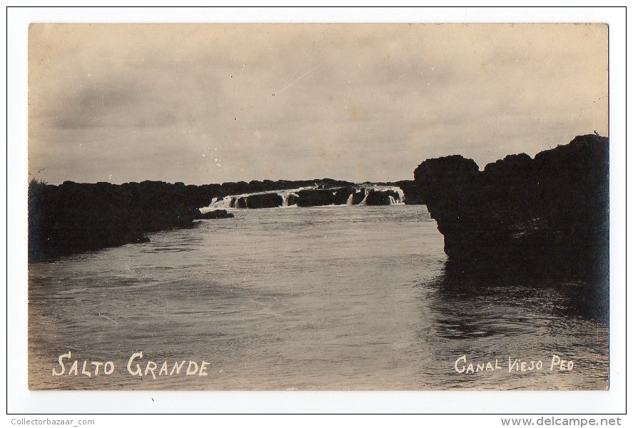 URUGUAY  SALTO GRANDE CANAL VIEJO PEO REAL PHOTO  TARJETA POSTAL  Ca1900 POSTCARD Cpa Ak (W4_1694) - Uruguay