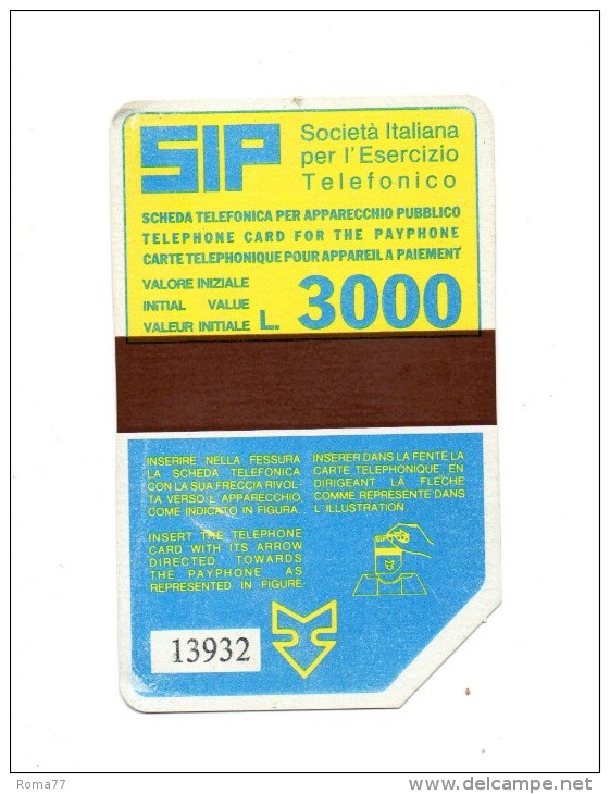 20 - SIP - SIDA 2 3000 LIRE 8202 USATA - Altri & Non Classificati