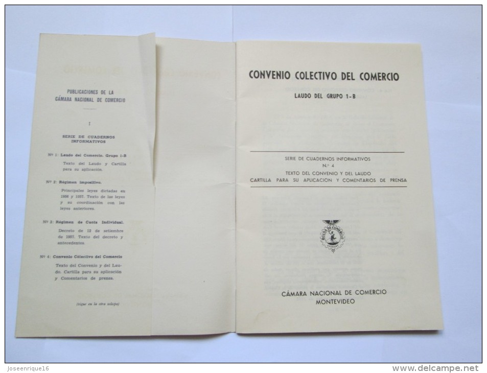 URUGUAY 1958, CONVENIO DE COMERCIO. ACCORD COMMERCIAL, TRADE AGREEMENT - Práctico