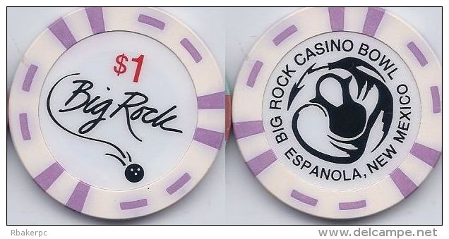 $1 Big Rock Casino Bowl Chip From Espanola, NM - Casino