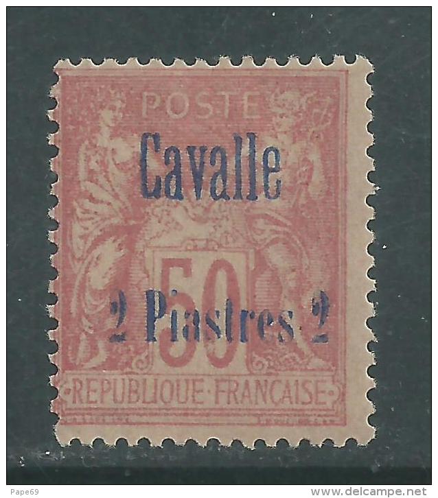 Cavalle N° 7 X  2 Pi Sur 50 C. Rose  Trace De Charnière Sinon TB - Unused Stamps