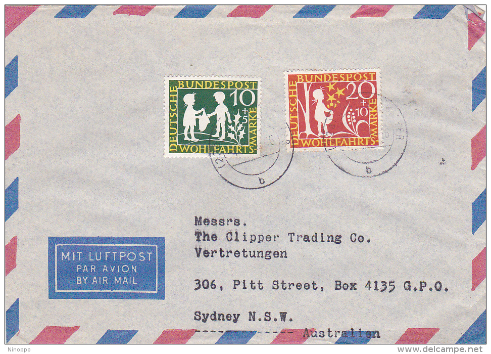 Germany 1959  Air Mail Cover Sent To Australia - Covers & Documents