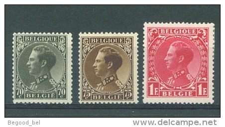 BELGIQUE - 1934 - MLH/* - LEOPOLD III - COB 401-403 - Lot 12670 - 1934-1935 Léopold III