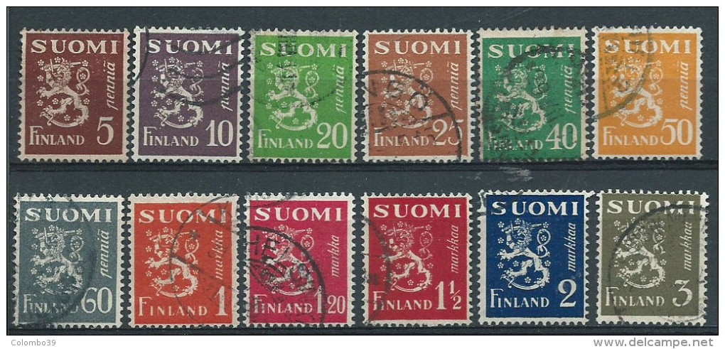 Finlandia 1930 Usato - Mi.143/54 12v Completa - Gebraucht