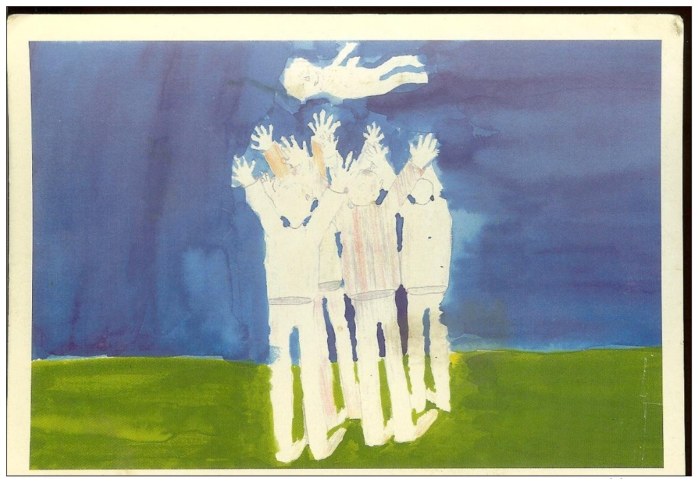 Postcard, France, Painting, Ludovic, 11 Years, Concurse De Eradication Di Polio,  Unused  , 2 Scans - Paintings