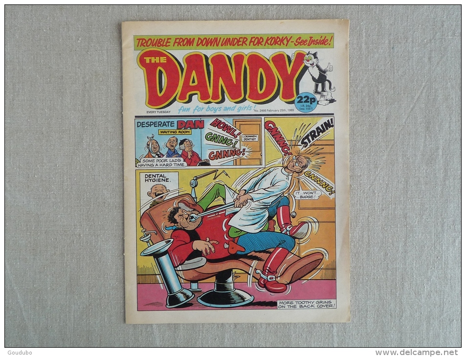 BD Journal Comic Strip The Dandy Fun For Boys And Girl N°2466 February 25th 1989. Voir Photos. - Zeitungscomics