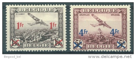 BELGIQUE - 1935 - MLH/* -  FOKKER F.VII - COB PA 6 7  Lot 12680 - Otros & Sin Clasificación