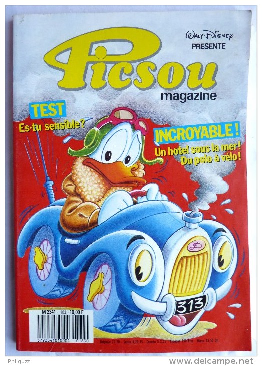 PICSOU MAGAZINE N°183 1987 Avec Superbe PUB Publicité Couleur Chewing Gum MALABAR Au 4è Plat Et LEGO Légo Au Dos De Couv - Picsou Magazine