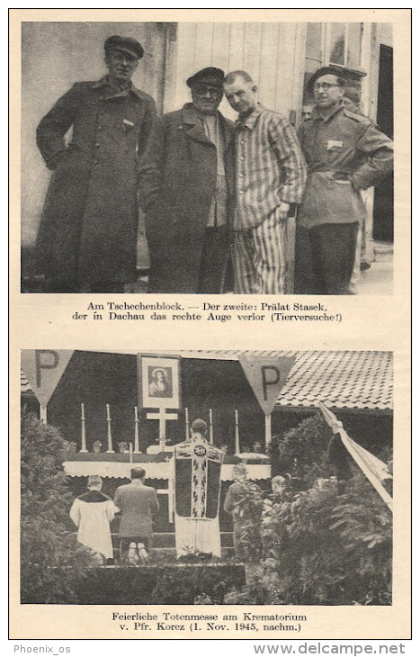 CHRISTUS in DACHAU - Konzentrationslager camp, Catholic priests Church, P. LENZ edition 1956. Wien Austria