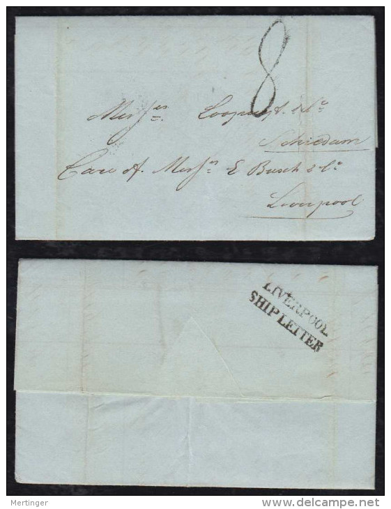 Brazil Brasil 1840 Ship Letter PERNAMBUCO To LIVERPOOL England - Prephilately