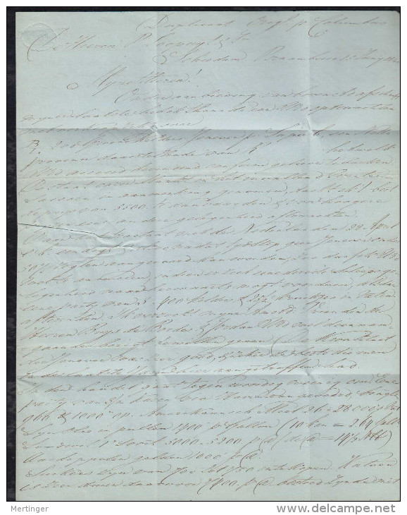 Brazil Brasil 1840 Ship Letter PERNAMBUCO To LIVERPOOL England - Préphilatélie