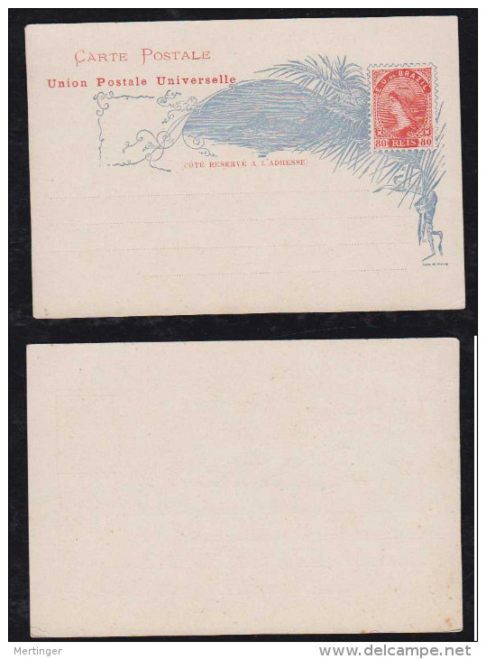 Brazil 1890 BP-27 80R Stationery Card MNH - Postal Stationery