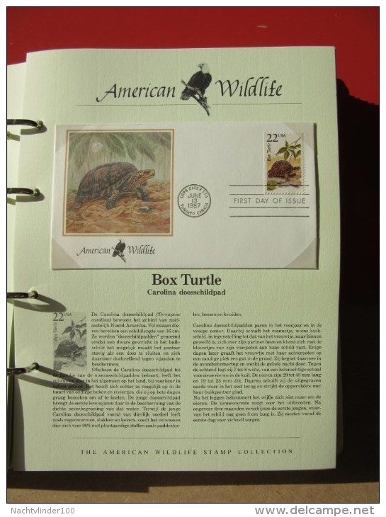 FAUNA BIRDS MAMMALS REPTILES BUTTERFLIES LOBSTER 1 ALBUM MET/WITH COLLECTION USA FDC´S  MysA onbeschreven