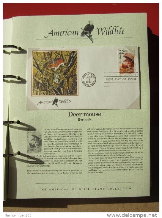 FAUNA BIRDS MAMMALS REPTILES BUTTERFLIES LOBSTER 1 ALBUM MET/WITH COLLECTION USA FDC´S  MysA onbeschreven