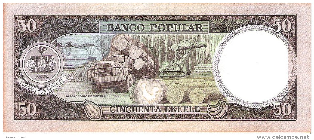 Equatorial Guinea - Pick 10 - 50 Ekuele 1975 - Unc - Guinea Equatoriale