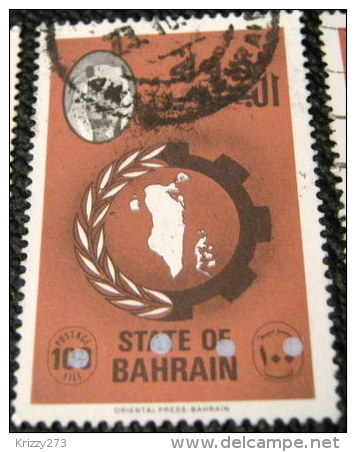 Bahrain 1976 Flag And Shaikh 100f - Used - Bahrein (1965-...)