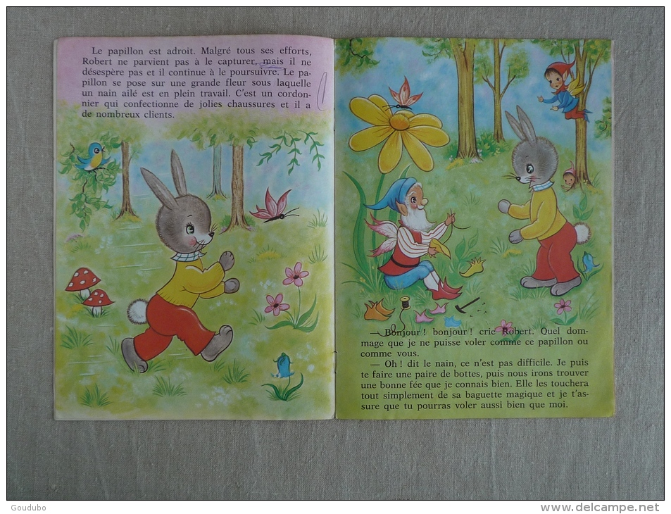 Le Petit Lapin Volant Lutins Hemma 1972 M. A. Hemmerlin Belgique. Voir Photos. - Andere & Zonder Classificatie