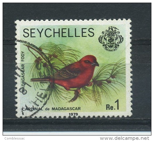 SEYCHELLES   1977      1R  Madagascar  Red  Fody    Imprint  Date  1979         USED - Seychelles (1976-...)