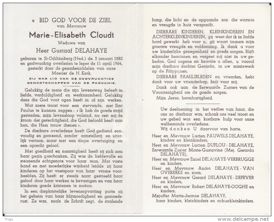 Marie Elisabeth Cloudt (1882-1964) - Images Religieuses