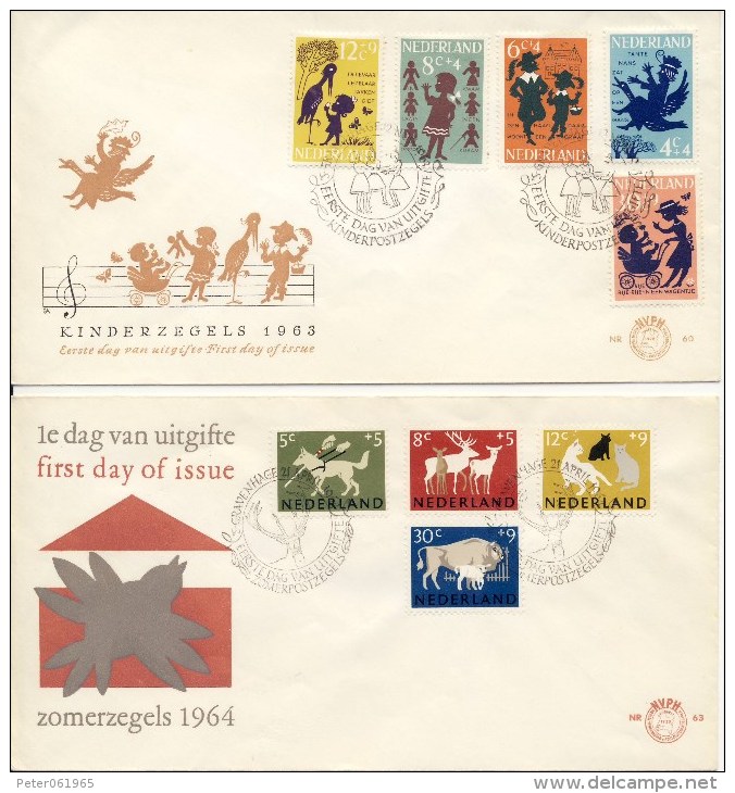 6 FDC´s Met Stempeladres Op Achterkant - Blanco / Open Klep - FDC