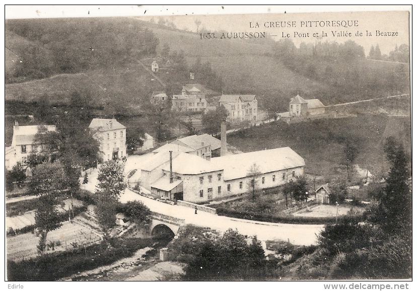 AUBUSSON - Le Pont Et La Vallée De La Beauze Neuve TTB - Aubusson